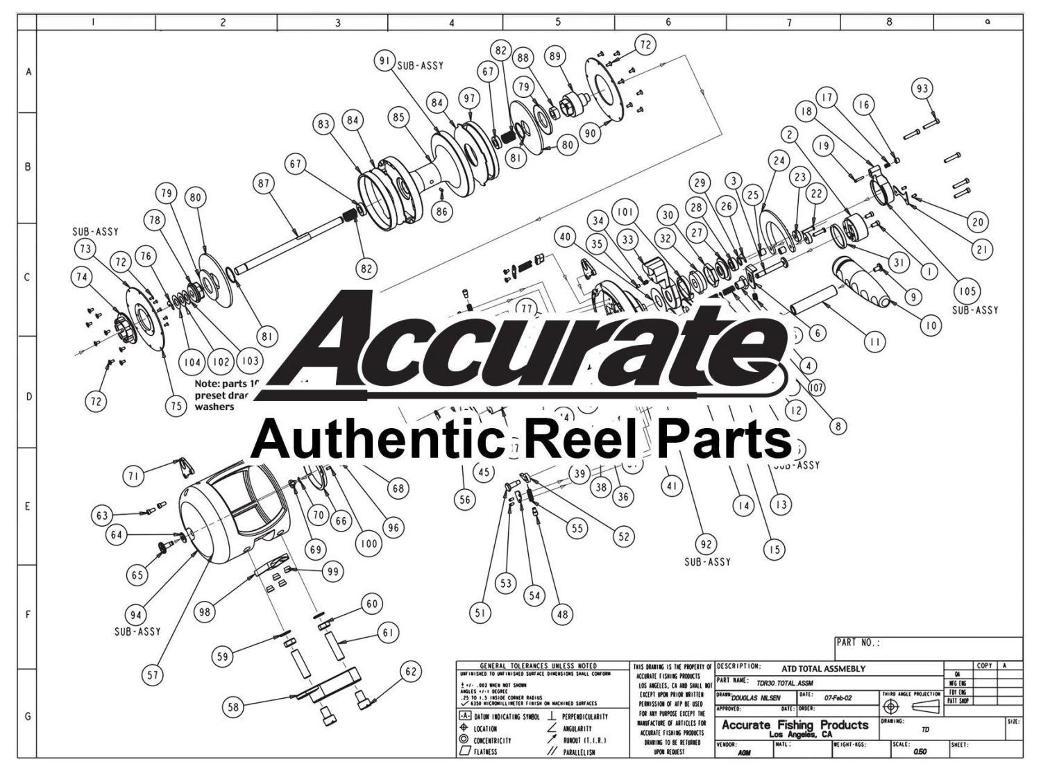 ATD 130 SPOOL SHAFT(Accurate Part L 1184) 3 ATD 130 SPOOL SHAFT(Accurate Part L 1184)